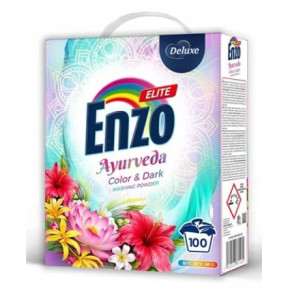 Пральний порошок Enzo Elite Ayurveda Color & Dark для кольорової та темної білизни, 100 прань, 5,5 кг